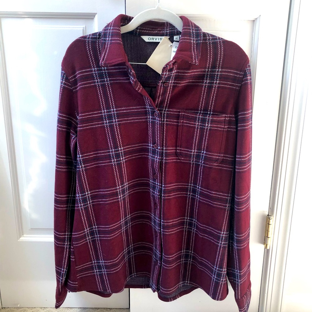 NWT - Orvis - Snowy River Brushed Knit Shirt - Medium